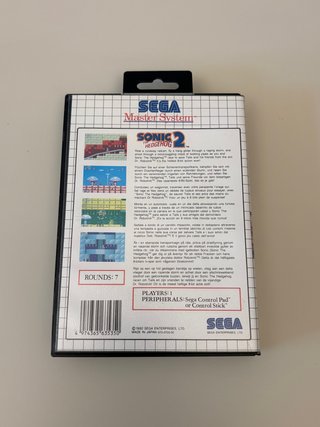 sonic the hedgehog 2 sega master system completo