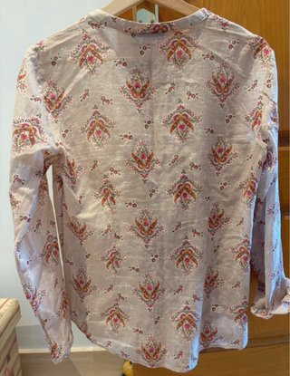 Camisa Trucco Beige y Rosa Talla M
