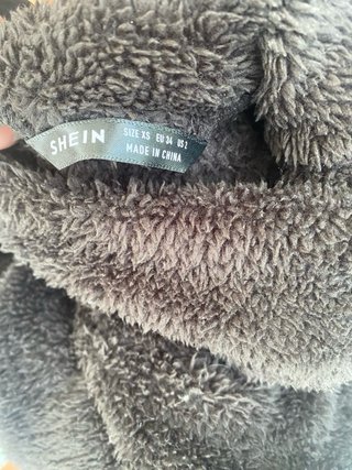 Abito Shein Teddy Nero Taglia XS