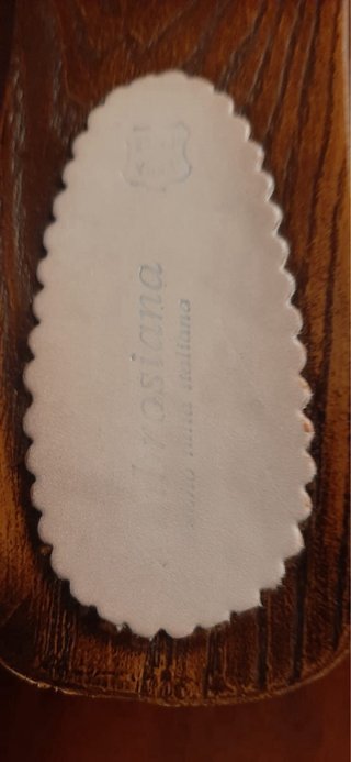 Zoccoli in legno e cuoio bianco