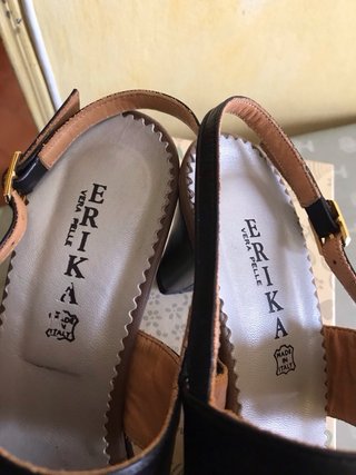 Sandali ERIK pelle nera donna
