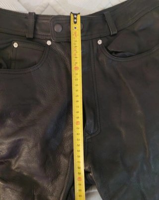 Pantalón de cuero negro Genuine leather