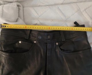 Pantalón de cuero negro Genuine leather