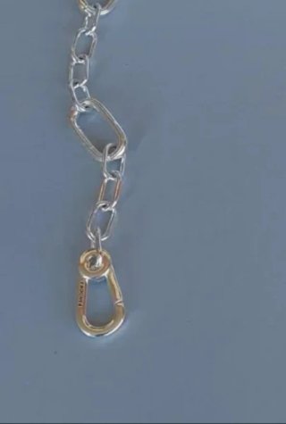 Collar Pandora bolitas y eslabones plata