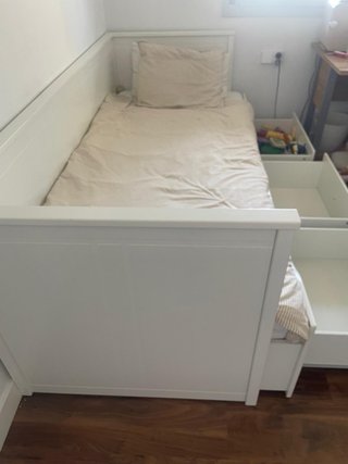 Cama IKEA HEMNES 80x200 con 3 cajones