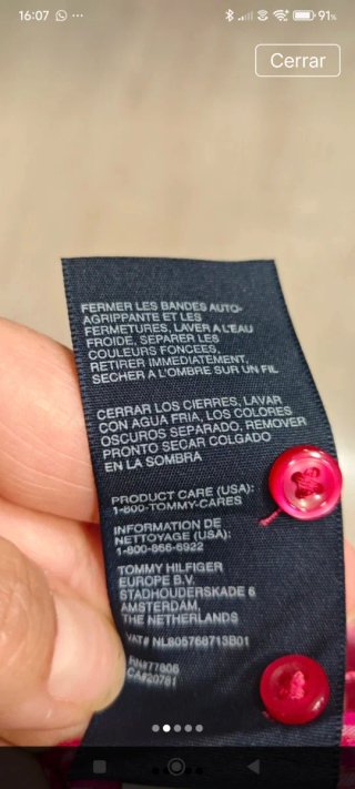 Camisa Tommy Hilfiger Mujer Rayas Talla XS