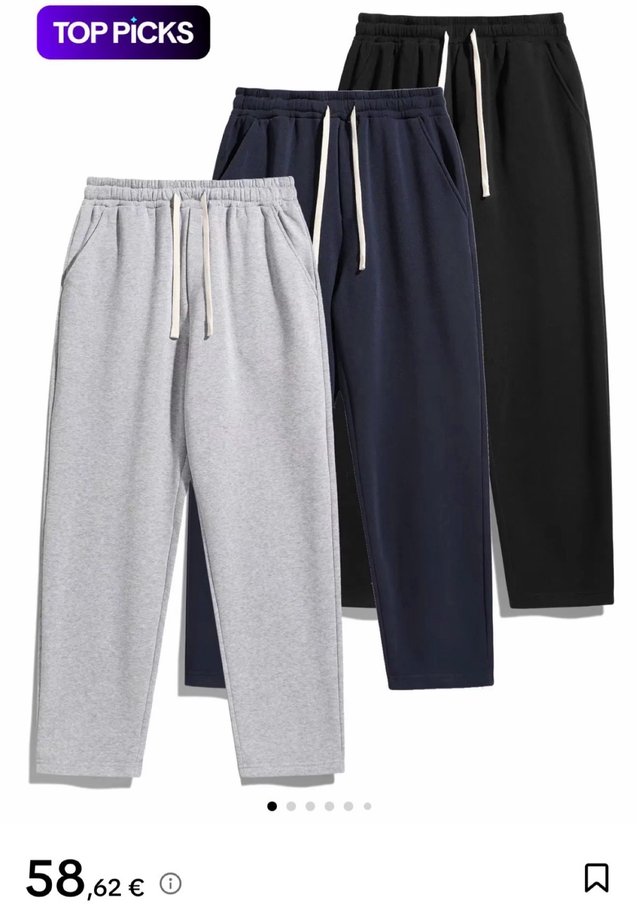 Lote 3 pantalones largos
