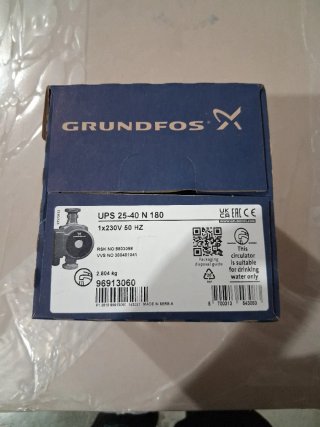 Bomba circuladora Grundfos UPS 25-40 N 180 Nueva