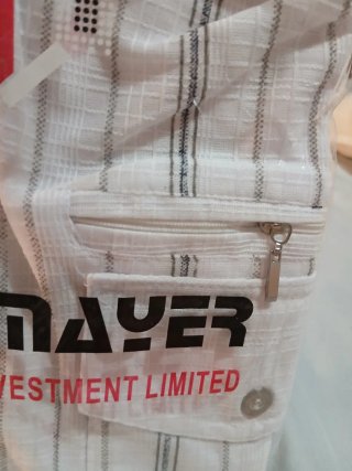 Camisa ZEE PRAYER XL Blanca Rayas