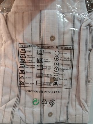 Camisa ZEE PRAYER XL Blanca Rayas