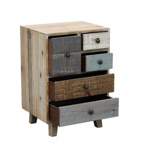 Cassettiera 5 Cassetti 45x35x64Cm Legno Massello