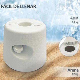 Pack 4 Pesos Carpa Plegable Rellenables Agua Arena