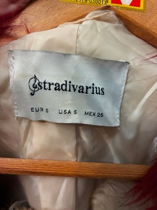Chaqueta pelo multicolor Stradivarius Talla S