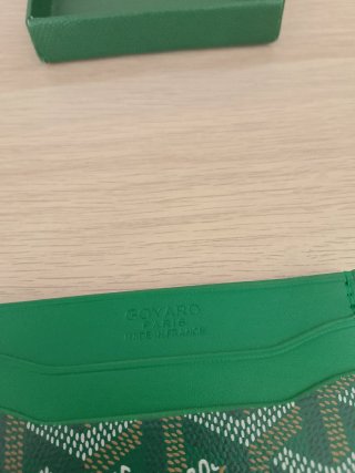 Portacarte Goyard Verde