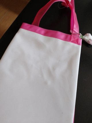 Borsa tracolla  adatta x mare bianca e rosa