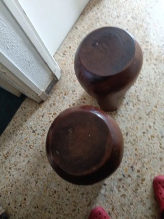Bancos de madera rústicos (2 unidades)