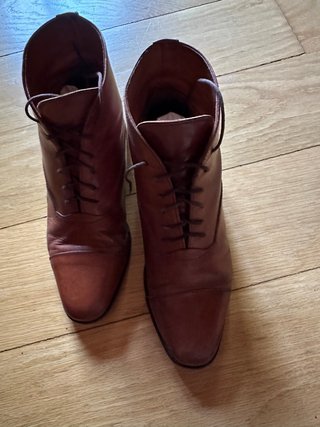 Botines Buicks Piel Marrón Mujer