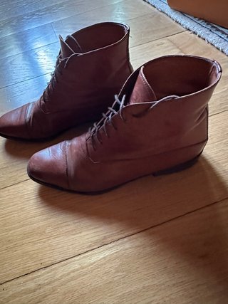 Botines Buicks Piel Marrón Mujer