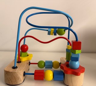 Laberinto de Cuentas de Madera