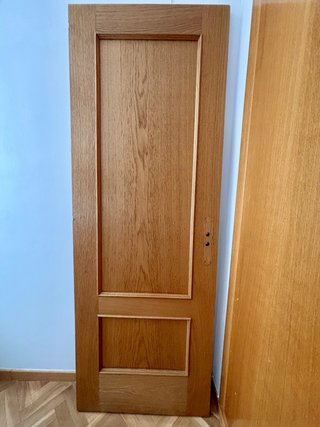 Puerta interior roble maciza
