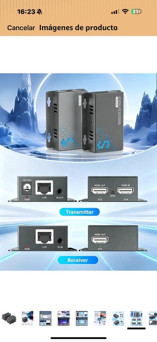 Extensor HDMI 4K Ethernet Cat5/Cat6 IR