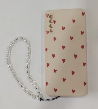 Custodia per Samsung Galaxy A70 con cuori rossi