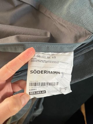 Funda Sofá azul grisaceo oscuro Ikea Soderhamn