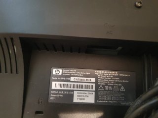 Monitor HP Negro/Plateado