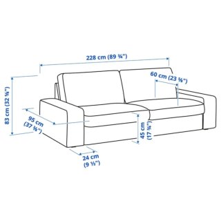 Sofá Kivik 3 plazas beige