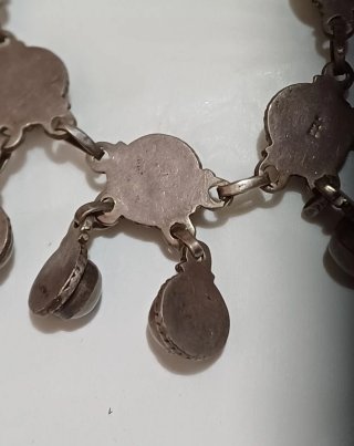 Collana vintage argento 925 e pietre di luna