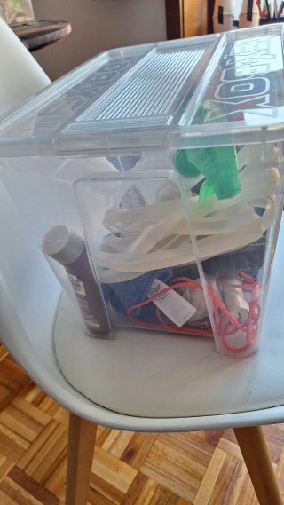 Conjunto 2 Caixas Plástico Arrumação