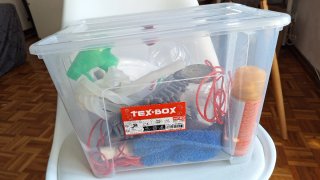 Conjunto 2 Caixas Plástico Arrumação