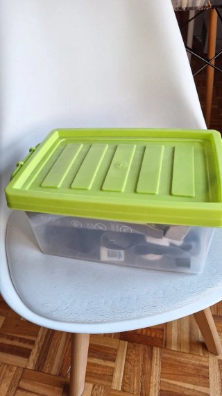 Conjunto 2 Caixas Plástico Arrumação