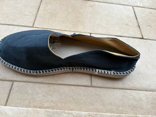 Espadrillas blu/beige taglia 44