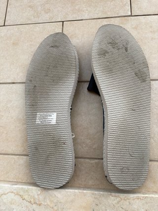 Espadrillas blu/beige taglia 44