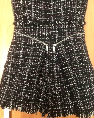 Mono Tweed Zara Negro