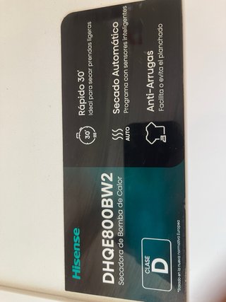 Secadora nueva no negociable se puede probar