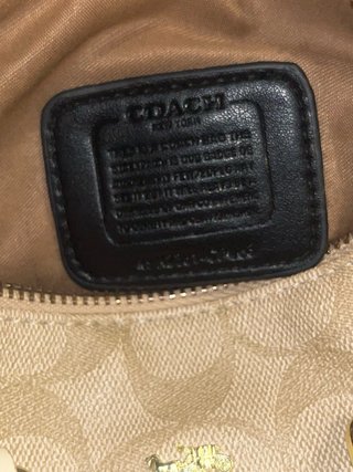 Borsa Coach Beige/Panna
