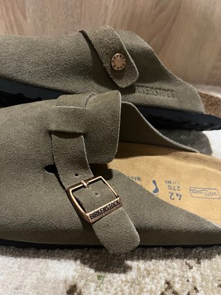 Birkenstock Boston Verde Oliva Tam 42