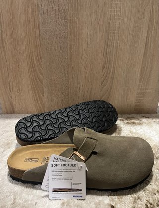 Birkenstock Boston Verde Oliva Tam 42