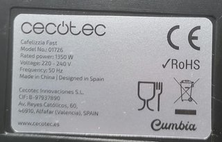 Cafetera Cecotec Cafelizzia Fast