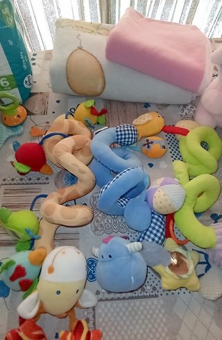 Lote Juguetes Bebé Cuna Sillita