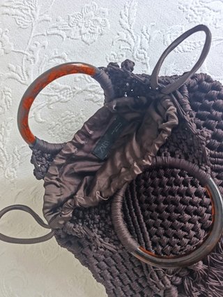 Bolso Zara macramé