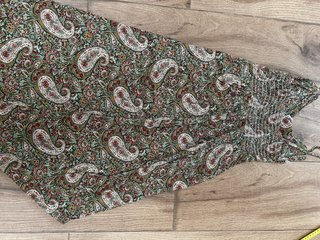 Vestido Verano Estampado Paisley Talla M