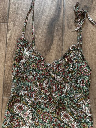 Vestido Verano Estampado Paisley Talla M