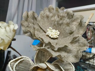 Lote de 3 flores decorativas