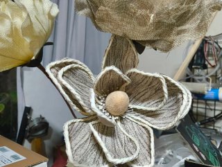 Lote de 3 flores decorativas