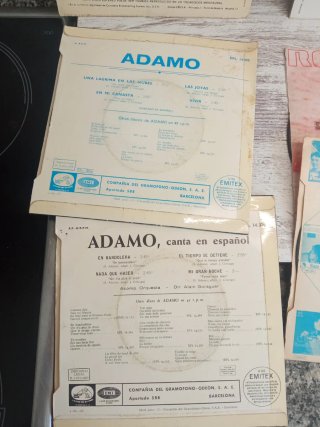Lote 7 Vinilos Adamo, Nino Bravo, Ismael
