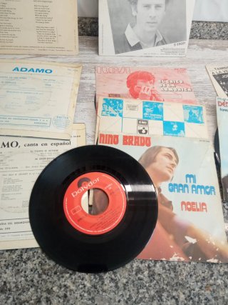Lote 7 Vinilos Adamo, Nino Bravo, Ismael