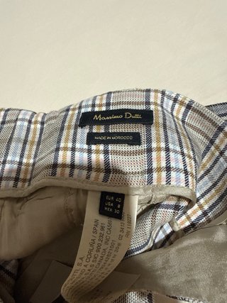 Bermuda cuadros Massimo Dutti talla pequeño